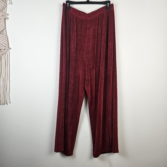VIKKI VI Plus Classic Pant Set Size 1X Red Holiday Classic Christmas - Picture 9 of 15